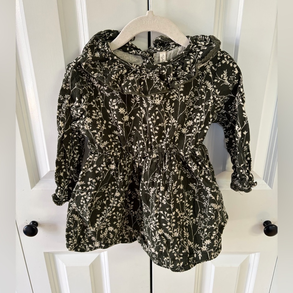 Rylee + Cru Floral Dress Dress with Ruffle Collar 2-3Y